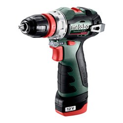 Metabo Akku-Bohrschrauber PowerMaxx BS BL Q Kunststoffkoffer 12V 2x2Ah Li-Power + LC 40