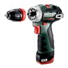 Metabo Akku-Bohrschrauber PowerMaxx BS BL Q Kunststoffkoffer 12V 2x2Ah Li-Power + LC 40