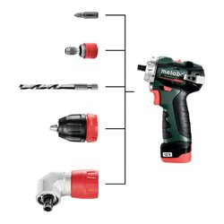 Metabo Akku-Bohrschrauber PowerMaxx BS BL Q Kunststoffkoffer 12V 2x2Ah Li-Power + LC 40