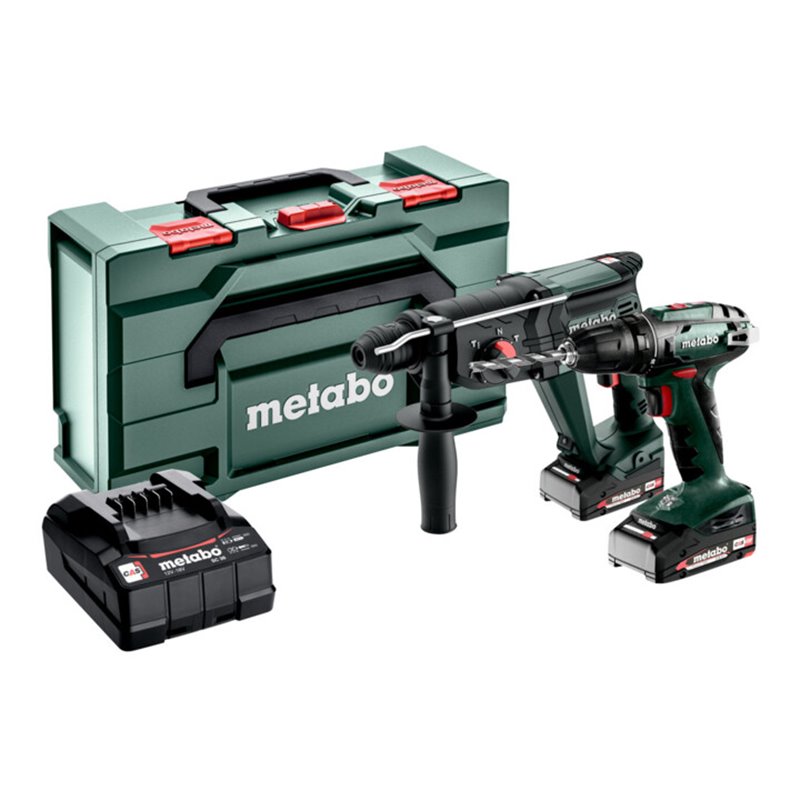 Metabo Akku Combo Set 2.3.2 18 V BS 18 + KH 18 LTX 24 metaBOX 165 L