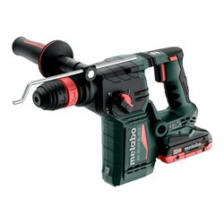 Metabo Akku-Kombihammer KH 18 LTX BL 24 Q mit Metabo-Quick-Wechselfutter metaBOX 165 L 18V 2x4Ah LiHD + ASC 55