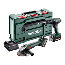 Metabo Akku Combo Set 2.4.4 18 V SB 18 + W 18 L 9-125 metaBOX 165 L
