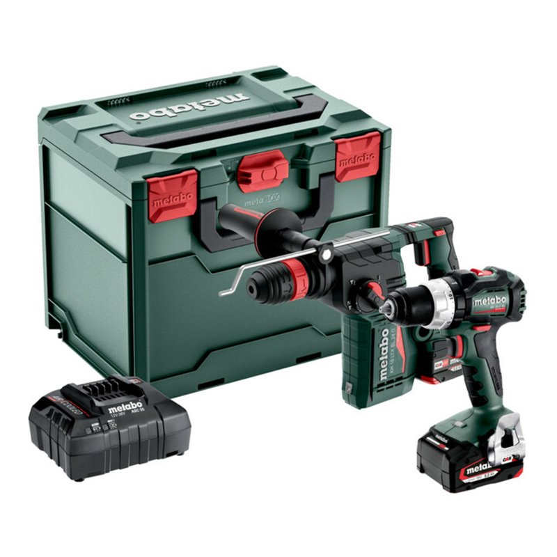 Metabo Akku Combo Set 2.4.8 18 V BS 18 LT BL + KH 18 LTX BL 24 Q metaBOX 340