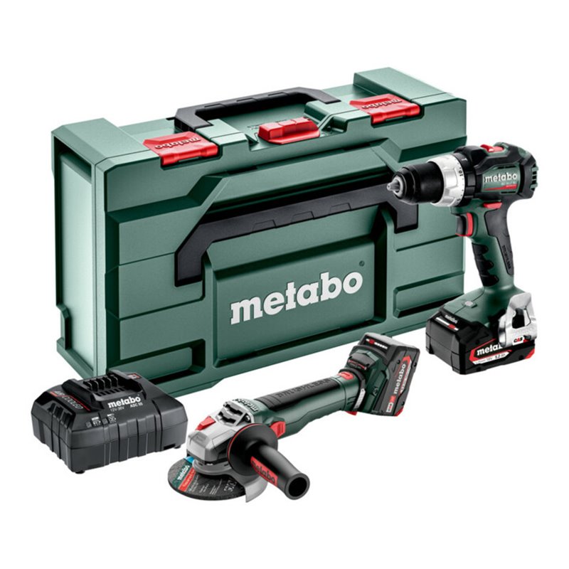 Metabo Akku Combo Set 2.9.4 18 V BS 18 LT BL + WB 18 LT BL 11-125 Quick metaBOX 165 L
