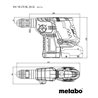 Metabo Akku-Kombihammer KH 18 LTX BL 24 Q Set ISA mit integrierter Staubabsaugung und Metabo-Quick-Wechselfutter  metaBOX 185 XL