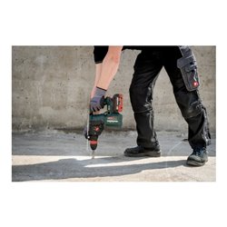 Metabo Akku-Kombihammer KH 18 LTX BL 28 Q mit Metabo-Quick-Wechselfutter  metaBOX 165 L