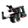 Metabo Akku-Kombihammer KH 18 LTX BL 28 Q Set ISA mit integrierter Staubabsaugung und Metabo-Quick-Wechselfutter  metaBOX 185 XL