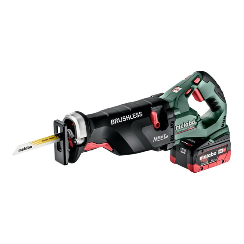 Metabo Akku-Säbelsäge SSEP 18 LTX BL MVT metaBOX 165 L 18V 2x8Ah LiHD + ASC 145