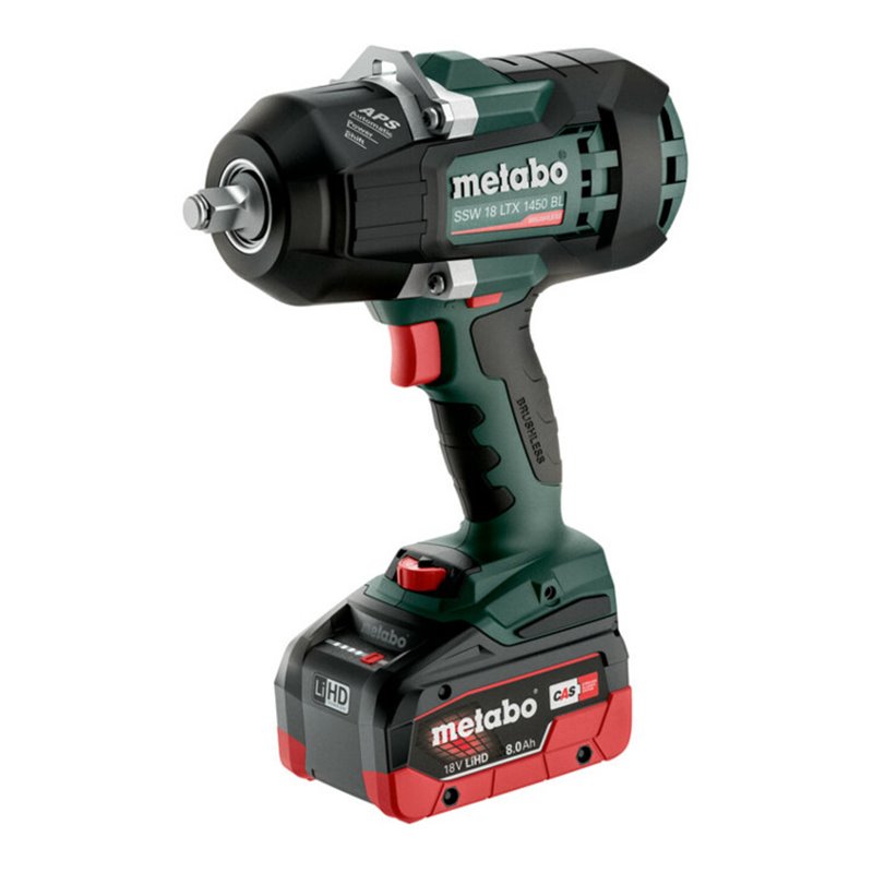 Metabo Akku-Schlagschrauber SSW 18 LTX 1450 BL metaBOX 145 L 18V 2x8Ah LiHD + ASC 145
