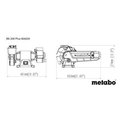 METABO Kombi-Bandschleifmaschine 230 V, Typ: BS200P