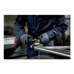 Metabo Akku-Winkelschleifer WVB 18 LT BL 11-125 Quick Inox mit Bremse, Drehzahlregelung, Schnellspannmutter, drehbarem Akkupack 