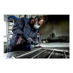 Metabo Akku-Winkelschleifer WVB 18 LT BL 11-125 Quick Inox mit Bremse, Drehzahlregelung, Schnellspannmutter, drehbarem Akkupack 