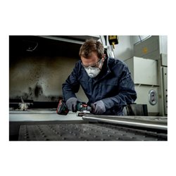 Metabo Akku-Winkelschleifer WVB 18 LT BL 11-125 Quick Inox mit Bremse, Drehzahlregelung, Schnellspannmutter, drehbarem Akkupack 