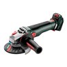 Metabo Akku-Winkelschleifer WVB 18 LT BL 11-125 Quick mit Bremse, Drehzahlregelung, Schnellspannmutter, drehbarem Akkupack metaB