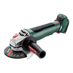 Metabo Akku-Winkelschleifer WPB 18 LT BL 11-125 Quick mit Bremse, Schnellspannmutter, drehbarem Akkupack, Totmannschalter metaBO