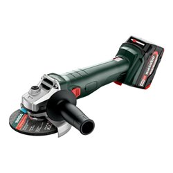 Metabo Akku-Winkelschleifer W 18 L 9-125 metaBOX 165 L 18V 2x4Ah Li-Power + ASC 55