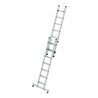 Munk Stufen-Schiebeleiter 2-teilig mit nivello®-Traverse 2x7 Stufen