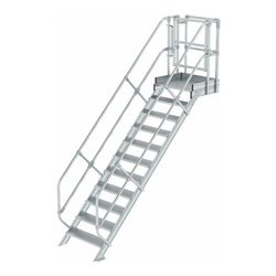 Munk Treppen-Modul Aluminium geriffelt 11 Stufen