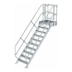 Munk Treppen-Modul Aluminium geriffelt 10 Stufen
