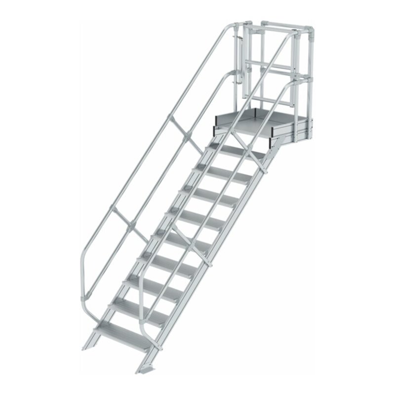 Munk Treppen-Modul Aluminium geriffelt 10 Stufen