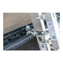 Munk Stufen-Anlegeleiter LKW 5 Stufen, inkl. Magnet-Montagesatz inkl. Ausstiegsholm rechts