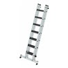 Munk Stufen-Schiebeleiter 2-teilig mit nivello®-Traverse und clip-step R13 2x7