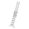 Munk Stufen-Schiebeleiter 2-teilig mit nivello®-Traverse und clip-step R13 2x7