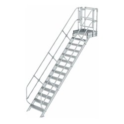 Munk Treppen-Modul Aluminium geriffelt 14 Stufen