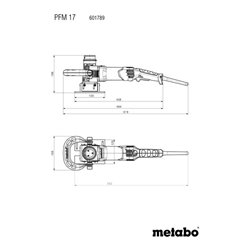 Metabo Metall-Planfräse PFM 17 Kunststoffkoffer