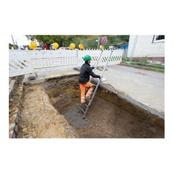 Munk Stufen-Baugrubenleiter 4 Stufen inkl. Handläufe