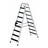Munk Stufen-Stehleiter beidseitig begehbar mit clip-step relax 2x9 Stufen