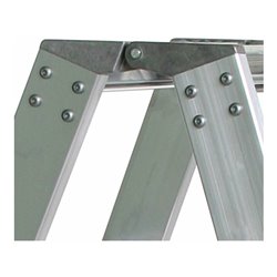 Munk Stufen-Stehleiter beidseitig begehbar mit clip-step relax 2x9 Stufen