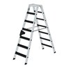 Munk Stufen-Stehleiter beidseitig begehbar mit clip-step relax 2x7 Stufen
