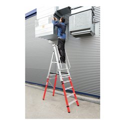 Munk Einsteckteil für Plattformleiter steckbar plus 2 Stufen