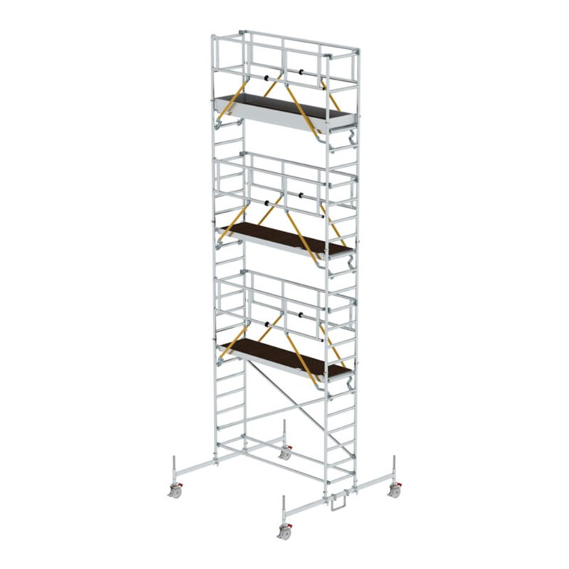 Munk Rollgerüst SG 0,75 x 2,45 m mit Fahrbalken Plattformhöhe 6,62 m