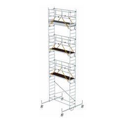 Munk Rollgerüst SG 0,75 x 2,45 m mit Fahrbalken Plattformhöhe 7,74 m