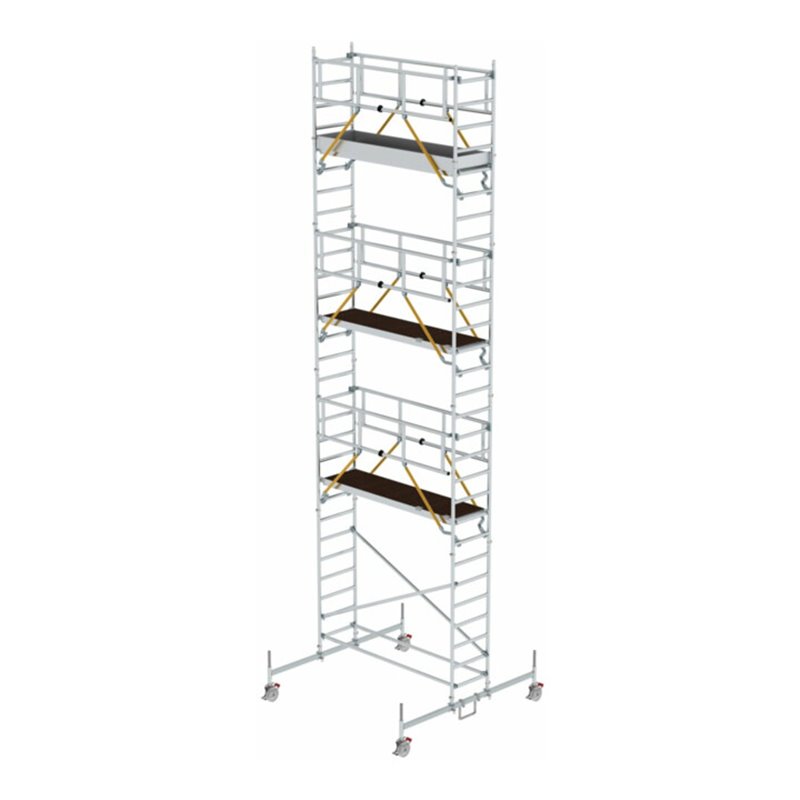 Munk Rollgerüst SG 0,75 x 2,45 m mit Fahrbalken Plattformhöhe 7,74 m