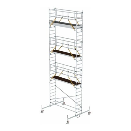 Munk Rollgerüst SG 0,75 x 3,0 m mit Fahrbalken Plattformhöhe 7,74 m