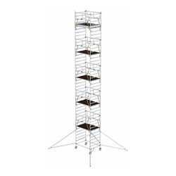 Munk Rollgerüst SG 1,35 x 1,80 m mit Ausleger & Doppel-Plattform Plattformhöhe 11,47 m