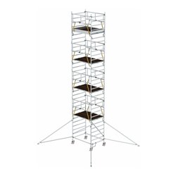 Munk Rollgerüst SG 1,35 x 1,80 m mit Ausleger & Doppel-Plattform Plattformhöhe 8,39 m