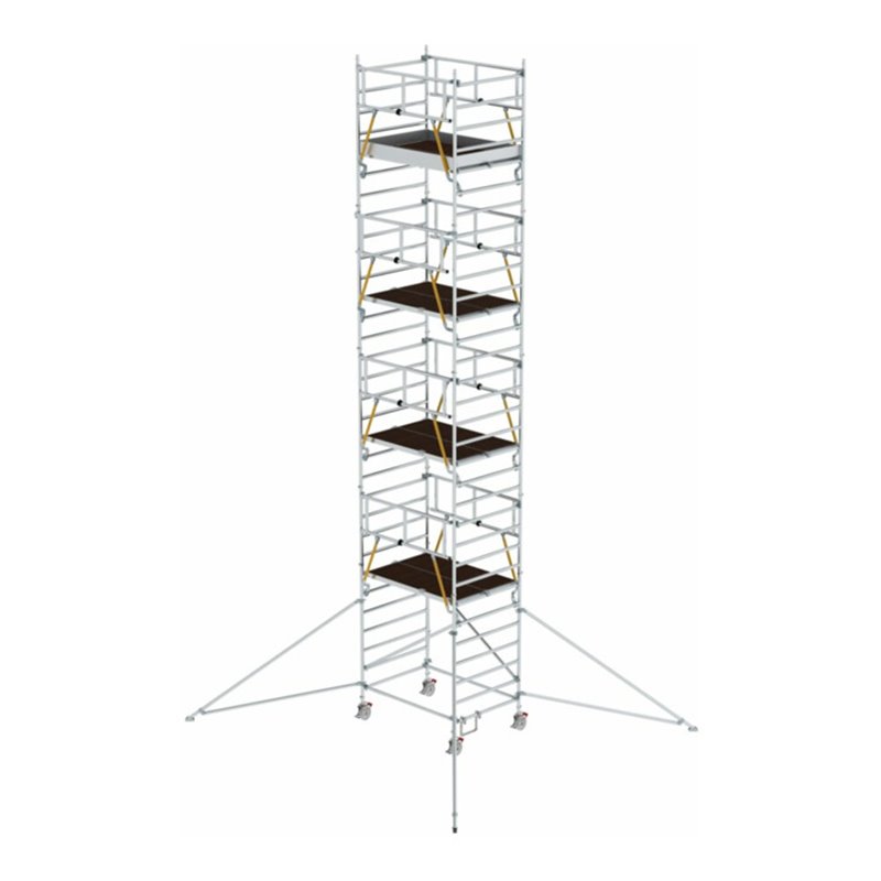 Munk Rollgerüst SG 1,35 x 1,80 m mit Ausleger & Doppel-Plattform Plattformhöhe 8,39 m