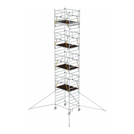 Munk Rollgerüst SG 1,35 x 1,80 m mit Ausleger & Doppel-Plattform Plattformhöhe 8,39 m