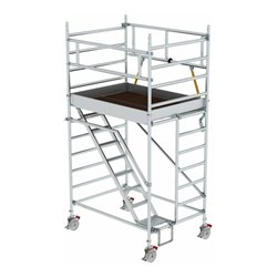 Munk Rollgerüst SG 1,35 x 1,80 m mit Schrägaufstiegen Plattformhöhe 2,51 m