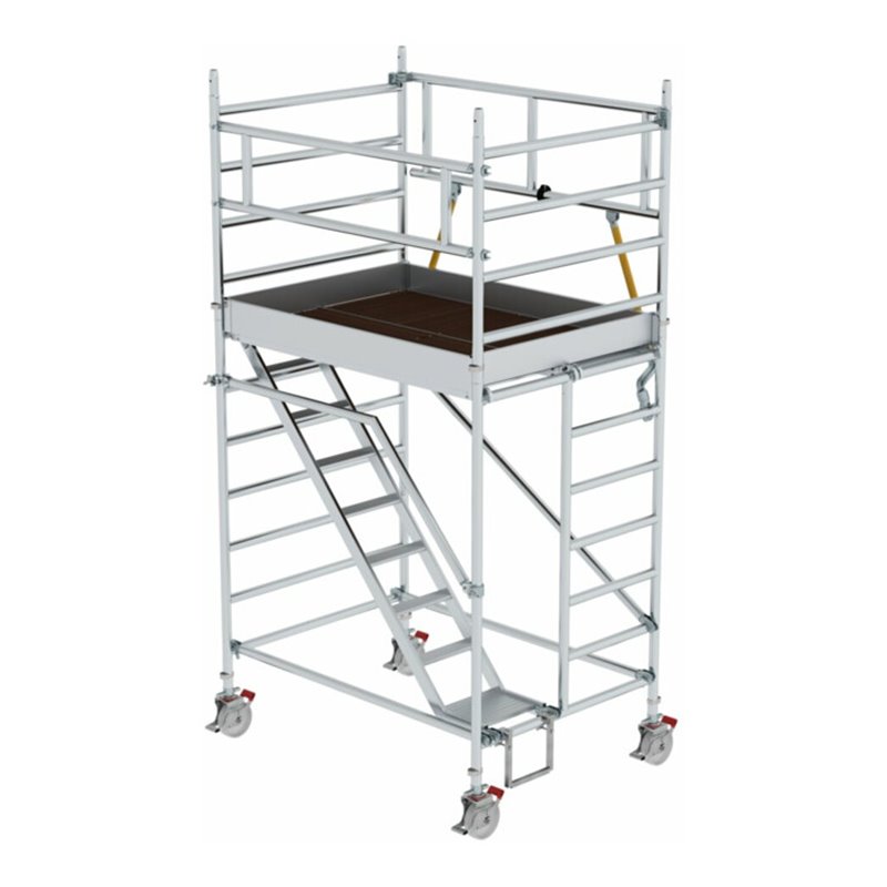 Munk Rollgerüst SG 1,35 x 1,80 m mit Schrägaufstiegen Plattformhöhe 2,51 m