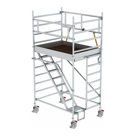 Munk Rollgerüst SG 1,35 x 1,80 m mit Schrägaufstiegen Plattformhöhe 2,51 m