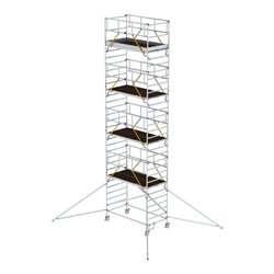 Munk Rollgerüst SG 1,35 x 2,45 m mit Ausleger & Doppel-Plattform Plattformhöhe 8,39 m