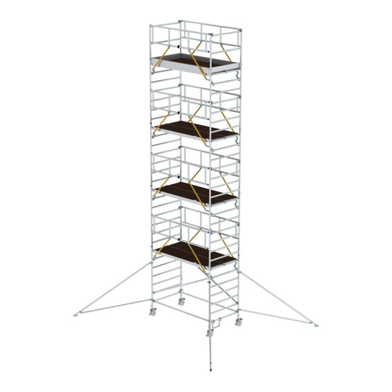Munk Rollgerüst SG 1,35 x 2,45 m mit Ausleger & Doppel-Plattform Plattformhöhe 8,39 m