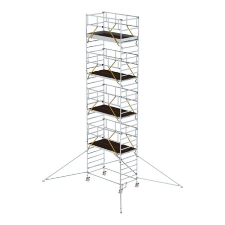 Munk Rollgerüst SG 1,35 x 2,45 m mit Ausleger & Doppel-Plattform Plattformhöhe 8,39 m