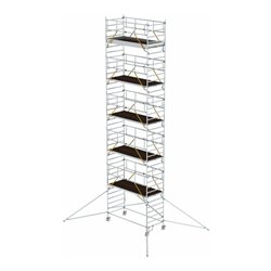 Munk Rollgerüst SG 1,35 x 3,0 m mit Ausleger & Doppel-Plattform Plattformhöhe 10,35 m