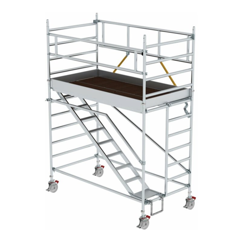Munk Rollgerüst SG 1,35 x 2,45 m mit Schrägaufstiegen Plattformhöhe 2,51 m